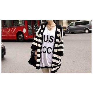 Striped Chunky Cardigan