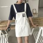 Number 79 Mini Denim Jumper Dress