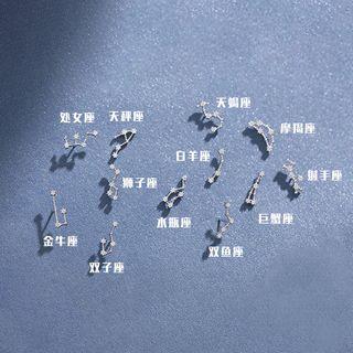925 Sterling Silver Zodiac Earring