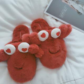 Crab Fleece Slippers