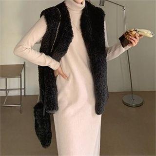 Open Vest & Matching Bag Dumble Set