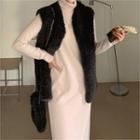 Open Vest & Matching Bag Dumble Set
