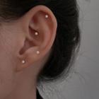 Set Of 2 / 4: Rhinestone Stud Earring