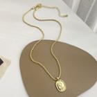 Flower Pendant Alloy Necklace Necklace - Gold - One Size