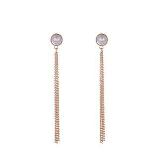Beaded Fringed Drop Earrings