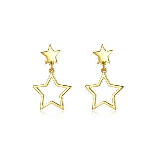 Personalized Creative Star Earrings Golden - One Size