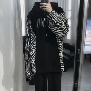 Zebra Panel Hoodie