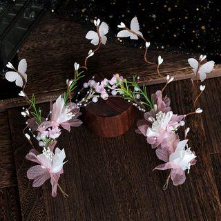 Wedding Branches & Butterfly Headband As Shown In Figure - One Size