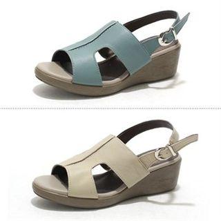 Wedge-heel Sling-back Sandals