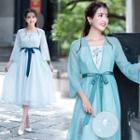 Long-sleeve Midi Hanfu Dress