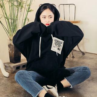 Patch-detail Hooded Pullover