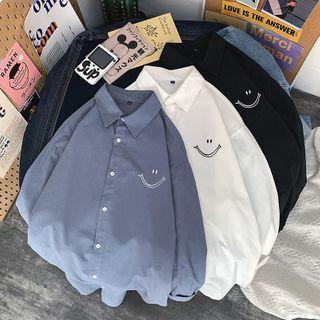 Smiley Face Print Shirt