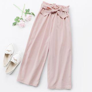 Ribbon Wide-leg Pants