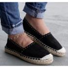Studded Faux Suede Flats