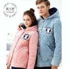Couple Matching Loungewear Set: Quilted Hooded Jacket + Pants