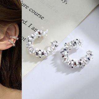 Geometry Ear Cuff 1 Piece - Silver - One Size