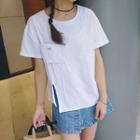 Short Sleeve Side Slit T-shirt