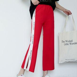 Letter Cropped Sweatpants
