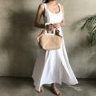 Cutout-back Maxi Sundress Ivory - One Size