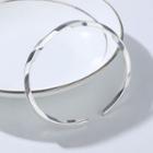 Twisted Silver Open Bangle 1pc - Silver - One Size