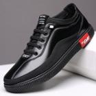 Genuine Leather Paneled Sneakers