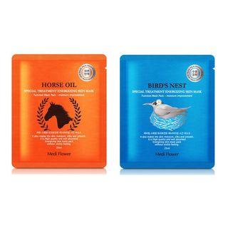 Mediflower - Special Treatment Energizing Skin Mask - 2 Types Horse Oil