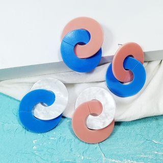 Double Hoop Dangle Earring