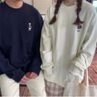 Couple Matching Bear Embroidered Sweatshirt