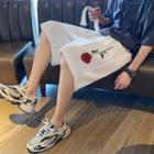 Floral Print Wide Leg Sweatshorts
