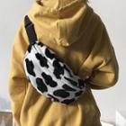 Patterned Belt Bag Dairy Cow Print - One Size