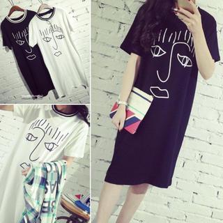 Short-sleeve Print T-shirt Dress