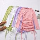 Slim-fit Drawstring Mini Dress In 7 Colors