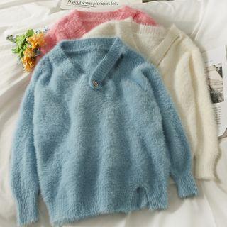 Details Furry-knit Loose Sweater