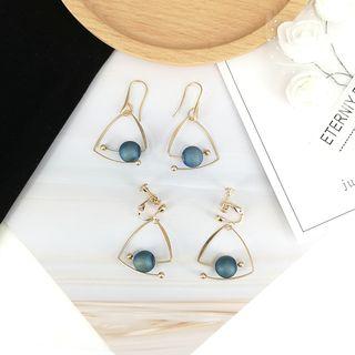 Triangular Drop Hook Earring / Clip-on Earring