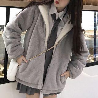 Koala Zip Hoodie Gray - One Size