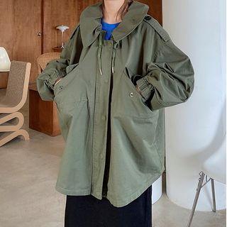 Plain Blouse Army Green - One Size