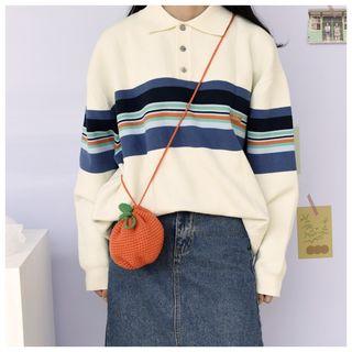 Mini Crossbody Knit Bag Tangerine - One Size