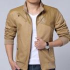 Mandarin-collar Zip Jacket