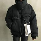 Funnel-neck Duck Down Padded Jacket