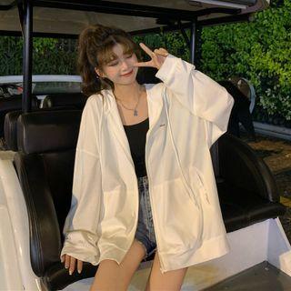 Loose-fit Long-sleeve Hooded Jacket