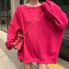 Plain Sweatshirt Rose Pink - One Size