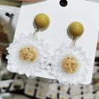 Acrylic Flower Dangle Earring 1 Pair - Transparent - One Size