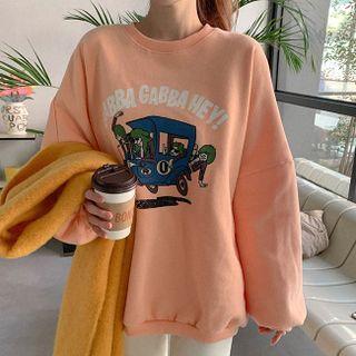 Illustrated Oversized Sweatshirt