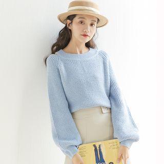 Cutout Long Sleeve Knit Top