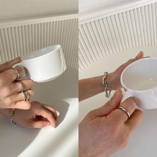 Stacking Ring Set (3 Pcs) Silver - One Size