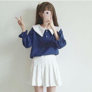 Color Block 3/4-sleeve Top