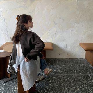 Shirt / Open Back Sweater