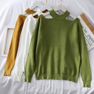 Loose-fit Halter Knit Top
