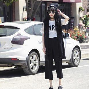 Sleeveless Long Blazer