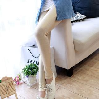 Elastic Cropped Pants